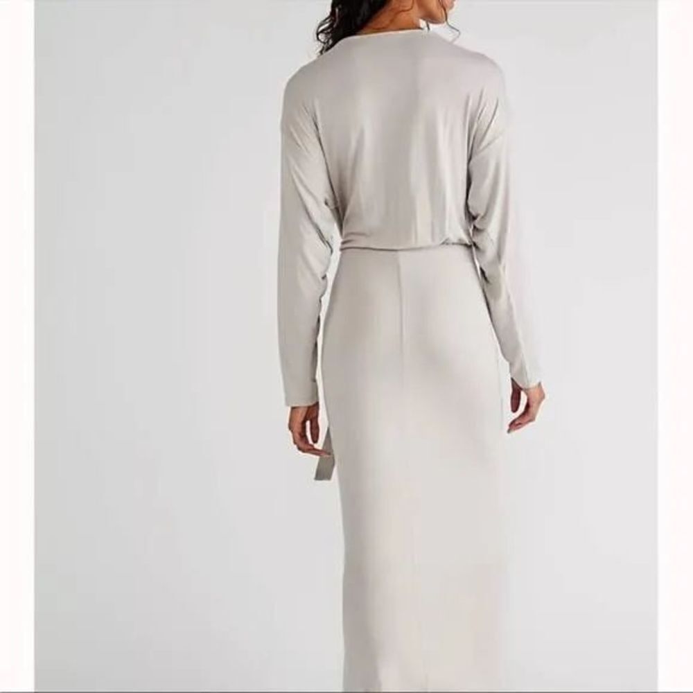 Free People Alyssa Long Sleeve Wrap Dress size L - Picture 2 of 8